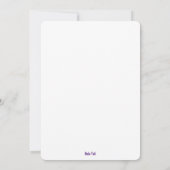 Dude Yeti Design Flat Carte de remerciements (Dos)