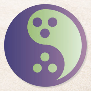 Dudeism Yin Yang Onderzetter (ronde)