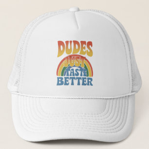 Dudes Proef gewoon Betere Rainbow Gay Pride  Trucker Pet