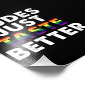 Dudes proeven gewoon beter gay pride cadeau idee foto afdruk (Hoek)