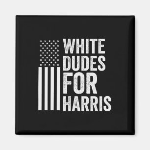 Dudes voor Harris Support President Kamala Vlag va Magneet