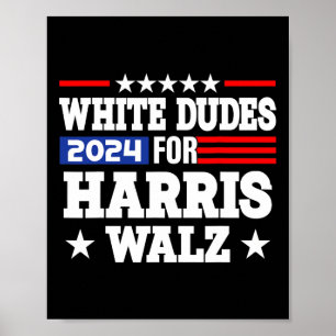 Dudes voor Kamala Harris en Waltz WAlzheimer 2024 Poster