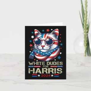Dudes voor Kamala Harris kinderloze kat dame voor Kaart