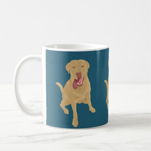 Dudley Labrador Coffee Mug (Gauche)