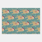 Dudley Labrador Kerstmis Inpakpapier Vel (Voorkant)