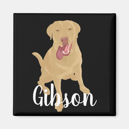 Dudley Labrador Magnet Magneet (Voorkant)