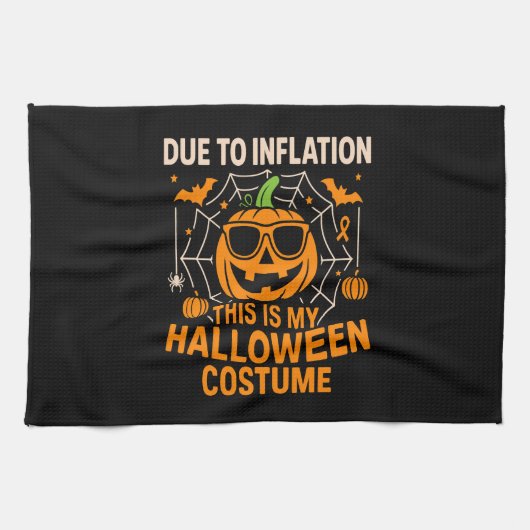 Due to Inflation This is My Halloween Theedoek (Horizontaal)