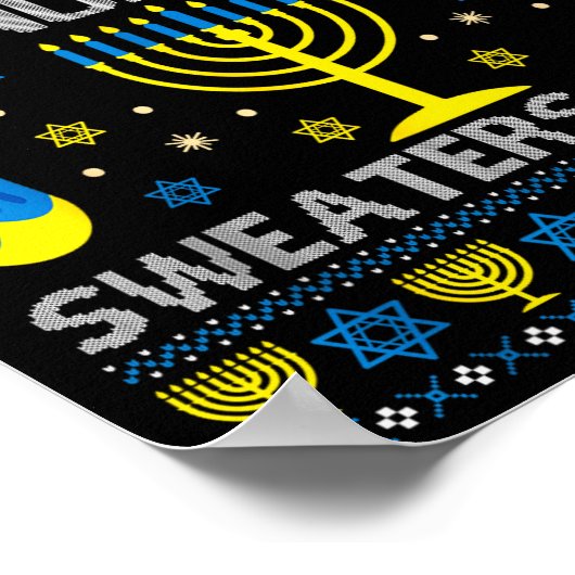 Due To Inflation This Is My Ugly Hanukkah Sweaters Poster (Hoek)