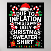 Due To Inflation This Is My Ugly Sweater For Chris Poster (Voorkant)