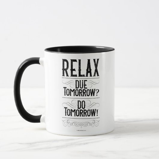 Due Tomorrow? Do Tomorrow! Mug Mok (Links)
