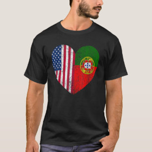 Duel Heart Portugal en Amerikaans burger van duel T-shirt