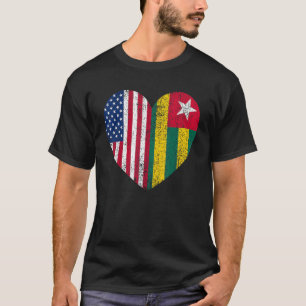 Duel Heart Togo en Amerikaans burger T-shirt