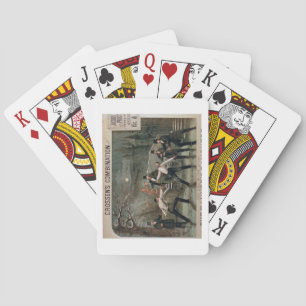 'Duel in the Snow', poster voor 'The Banker's Daug Speelkaarten