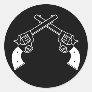 Duel Pistols Ronde Sticker