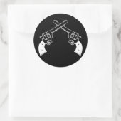 Duel Pistols Ronde Sticker (Tas)