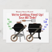 Dueling Grills! SRF Save The Date (Voorkant / Achterkant)