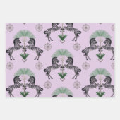 Dueling Zebra Inpakpapier Vel (Voorkant 3)