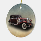Duesenberg (Duesy) Model J Klassieke auto Keramisch Ornament (Links)
