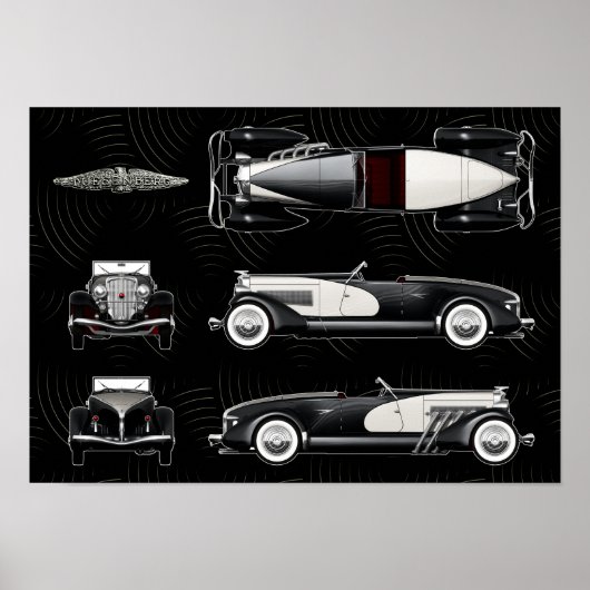 Duesenberg speedster poster (Voorkant)