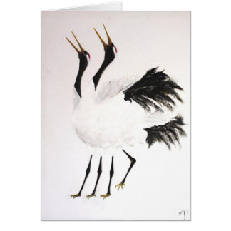 Duet van de goudbekkenkraan