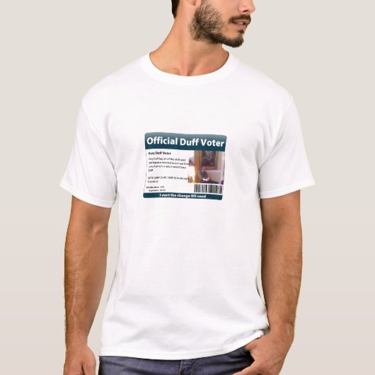 Duff 09 Shirt (Mannen) (Voorkant)