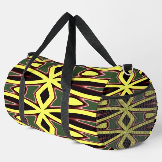 Duffel Bag, een meerkleurige klassieke stijlvolle Plunjezak (Rechterhoek)