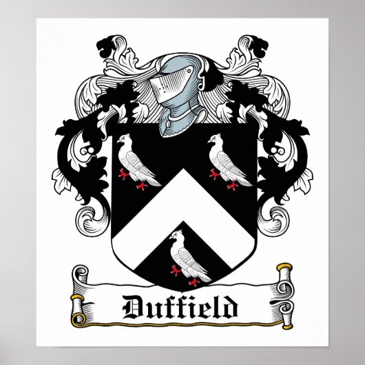 Duffield Family Crest Poster (Voorkant)