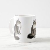 Duffy la tasse de chat de ragondin du Maine (Devant gauche)