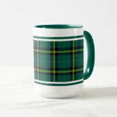 Duffy Tartan Pattern Green Irish Pset Mok (Voorkant rechts)