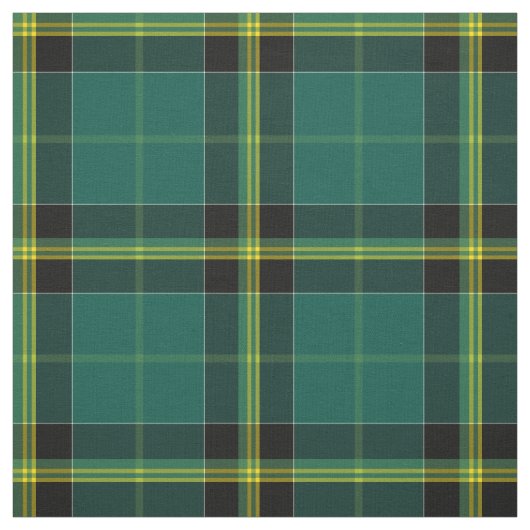 Duffy Tartan Pattern Green Irish Pset Stof (Swatch)