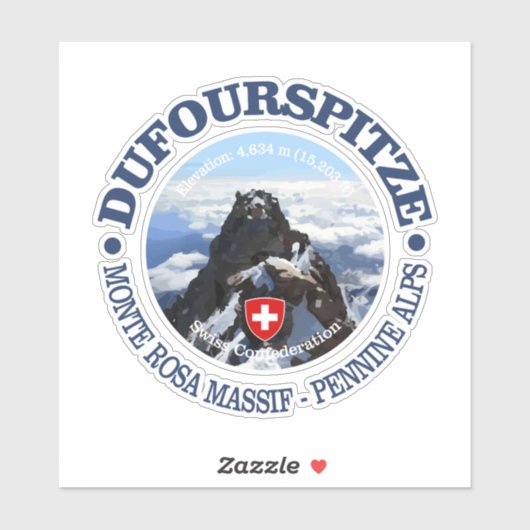 Dufourspitze Sticker (Vel)