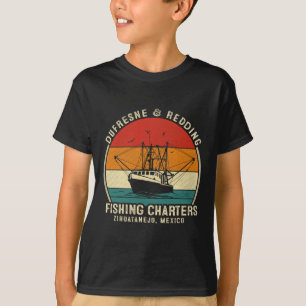 Dufresne And Redding Fishing Charters - Oude Boot T-shirt