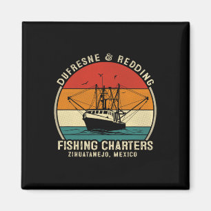 Dufresne And Redding Vis charter - Oude boot Magneet