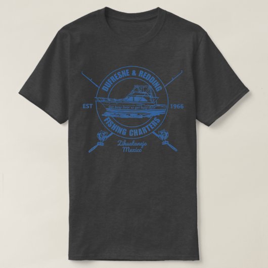 Dufresne Redding Vist Charters T-shirt (Design voorkant)