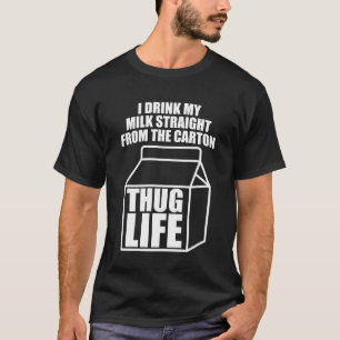Dug Life Milk Carton (donker) T-shirt