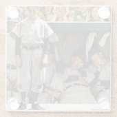 Dugout Glazen Onderzetter (Achterkant)