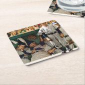 Dugout Vierkante Kartonnen Onderzetter (Schuin)