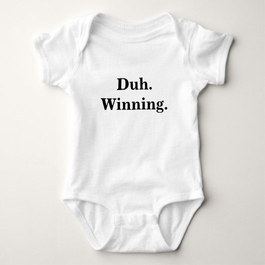 Duh. Winnende Baby Creeper Romper (Voorkant)
