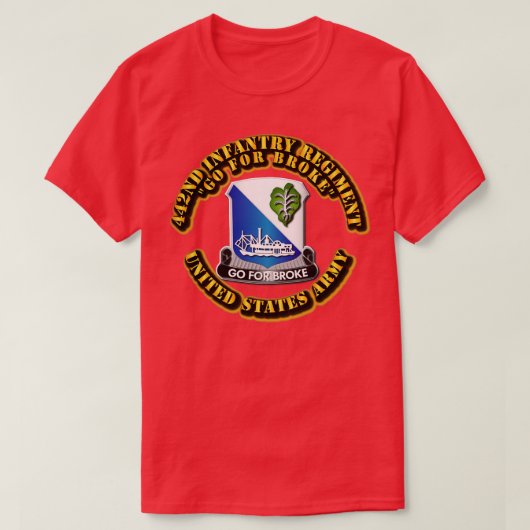 DUI 442e Infanterieregiment T-shirt (Design voorkant)