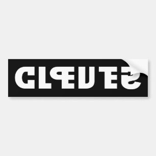 Duidelijk op de Sticker, Stomme in de Spiegel Bumpersticker