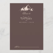 Duidelijke bergachtige landweduwen advieskaart (Voorkant)