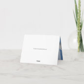 Duidelijke Blauwe Hemel Bedankkaart (Achterkant)