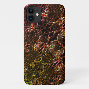 Duidelijke bruine neonspiegelstijl met flitsende l iPhone 11 hoesje
