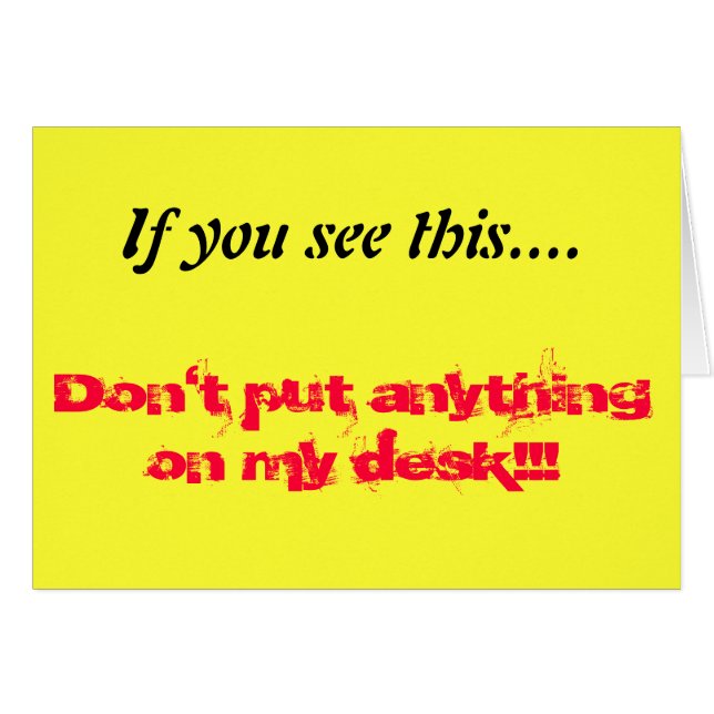 Duidelijke desk (Voorkant Horizontaal)