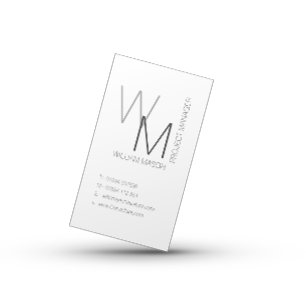 Duidelijke en Eenvoudige Witte Professionele Kaart Visitekaartje