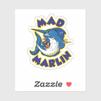 duidelijke Mad Marlin sticker