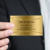 Duidelijke Metallic Faux Gold Roestvrij Staal Look Visitekaartje