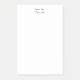 Duidelijke minimalistische klassieke naam post-it® notes