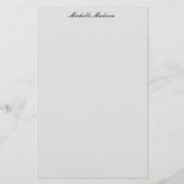 Duidelijke minimalistische moderne handschriftkall briefpapier (Voorkant)