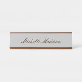 Duidelijke minimalistische moderne handschriftkall bureau naambordje